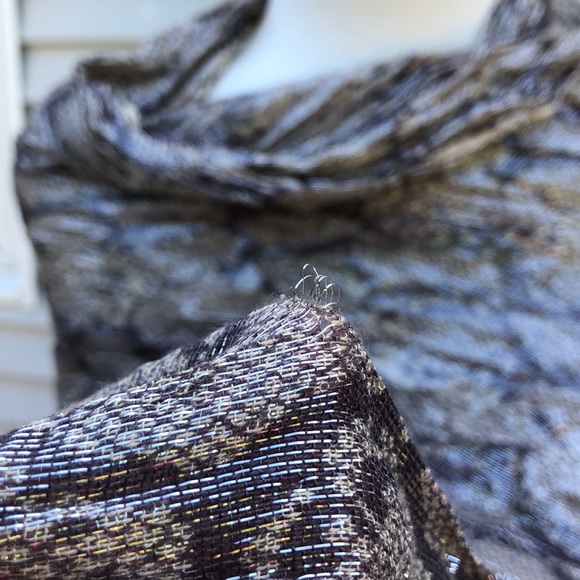 Snake print purple/gray silver scarf - Picture 5 of 5